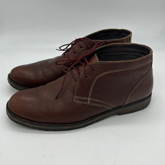 Johnston & Murphy Other - Johnston & Murphy Pebble Leather Copeland Crepe Sole Chukka Desert Boots S 8.5